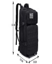 600D Tactical Backpack Outdoor Sport Waterproof Hiking Survival Bag Hunting Black Khaki
